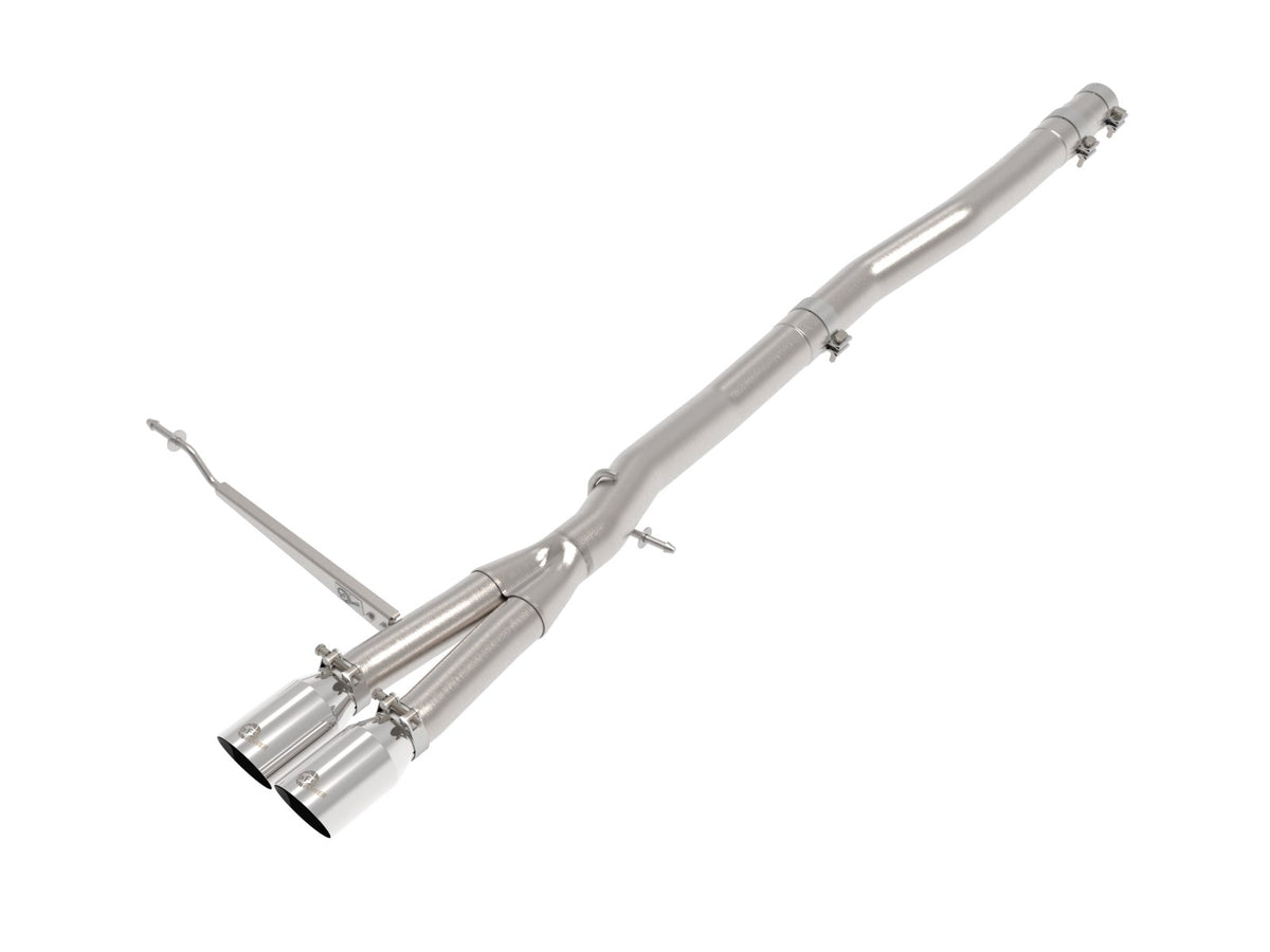 aFe Power MACH Force-Xp 3 IN to 2-1/2 IN 304 Stainless Steel Cat-Back Exhaust w/ Polished Tip — MINI Cooper S 14-24/Cooper S JCW Hardtop 15-24 L4-2.0L (t) 2-Door — 49-36354-P