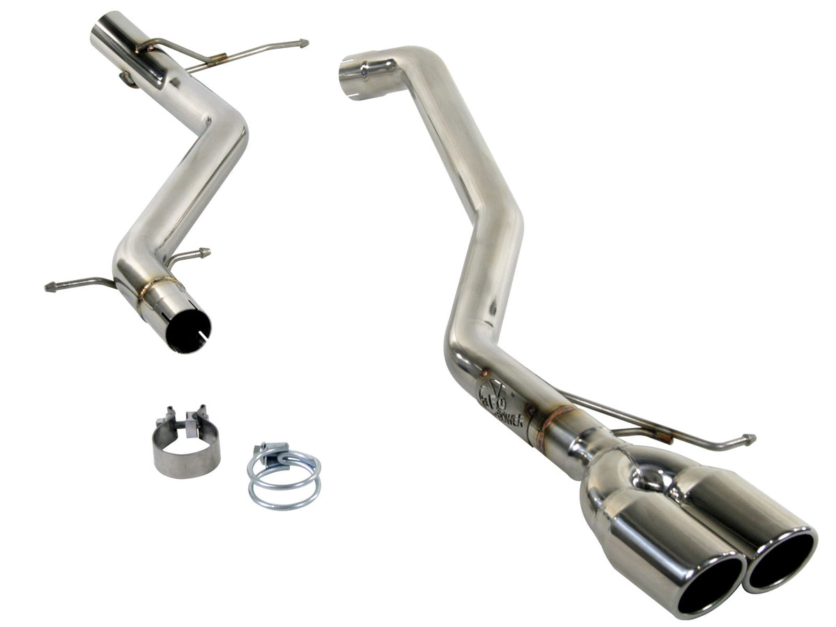 aFe Power MACH Force-Xp 2-1/2 in 304 Stainless Steel Cat-Back Exhaust w/ Polished Tips — Volkswagen Jetta 09-10 L4-2.0L (tdi) — 49-36401