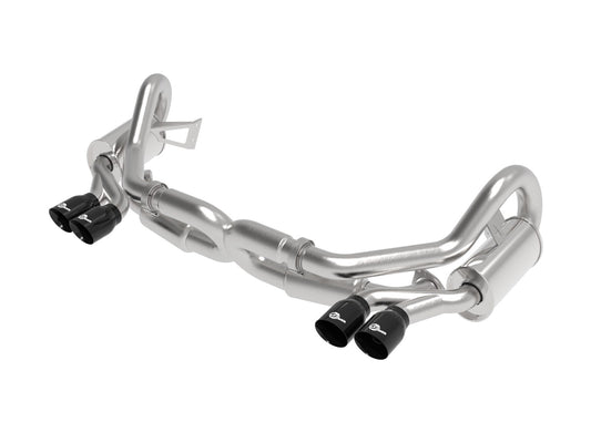 aFe Power MACH Force-Xp 3 IN to 2-1/2 IN 304 Stainless Steel Cat-Back Exhaust System — Porsche 911 Carrera (991) 12-16 H6-3.8L — 49-36406-1B
