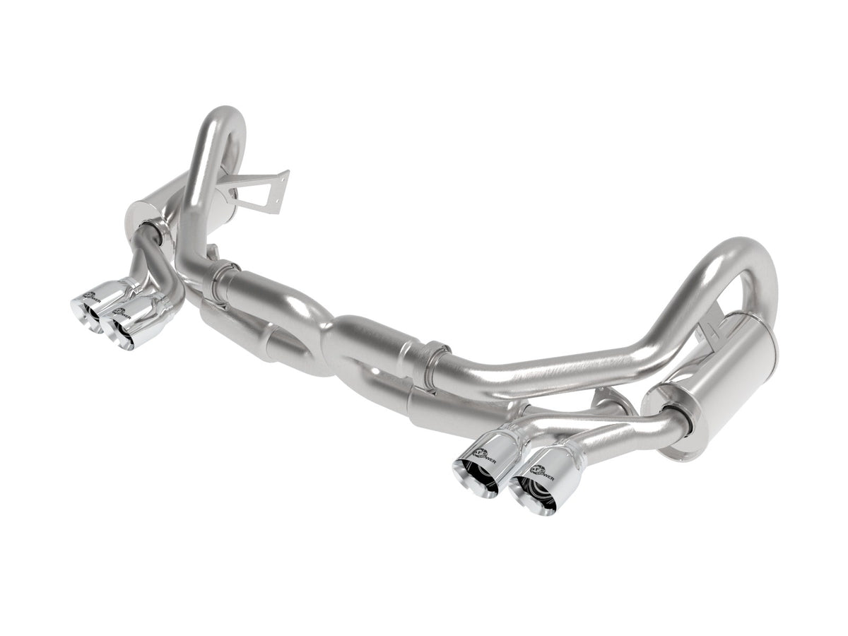 aFe Power MACH Force-Xp 3 IN to 2-1/2 IN 304 Stainless Steel Cat-Back Exhaust System — Porsche 911 Carrera (991) 12-16 H6-3.8L — 49-36406-1P