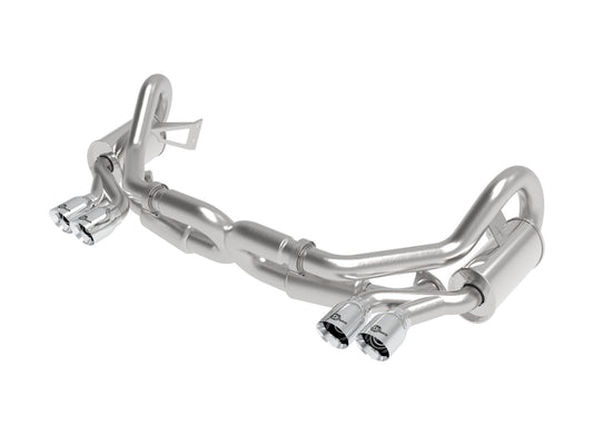 aFe Power MACH Force-Xp 3 IN to 2-1/2 IN 304 Stainless Steel Cat-Back Exhaust System — Porsche 911 Carrera (991) 12-16 H6-3.8L — 49-36406-1P