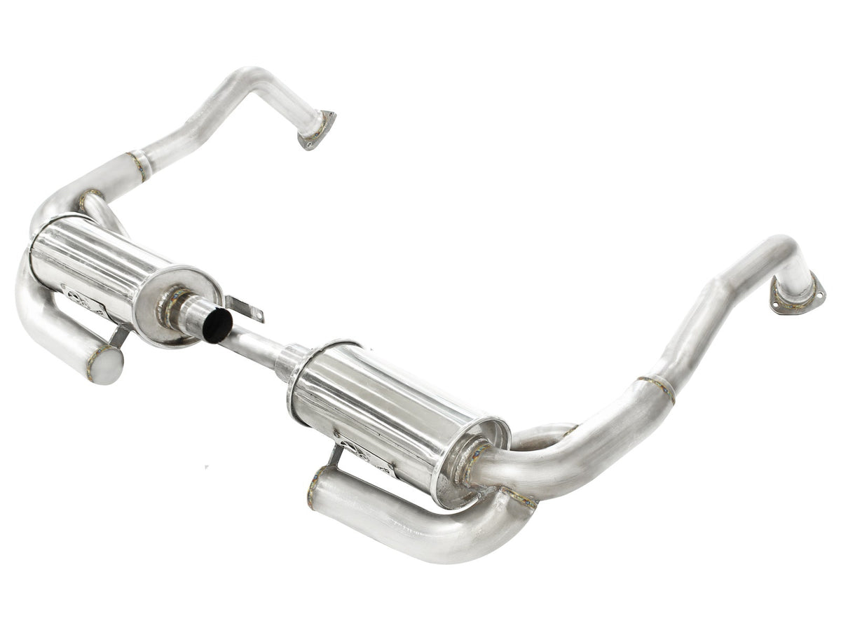 aFe Power MACH Force-Xp 2 IN to 2-1/2 IN 304 Stainless Steel Cat-Back Exhaust System — Porsche Boxster S (987.1) 05-08 H6-3.4L — 49-36411