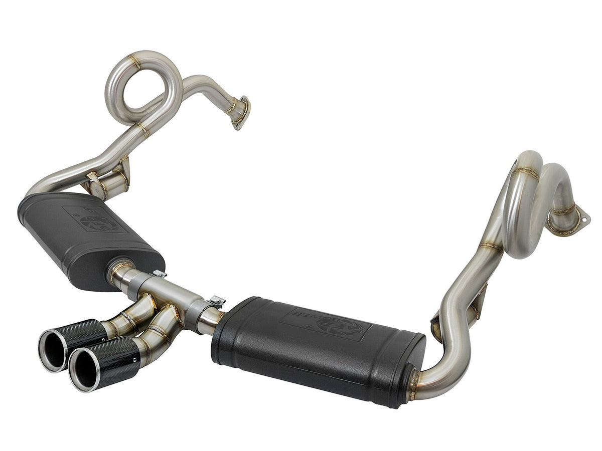 aFe Power MACH Force-Xp 2 IN 304 Stainless Steel Cat-Back Exhaust System — Porsche Cayman S/Boxster S (981) 13-16 H6-2.7L/3.4L — 49-36415-C