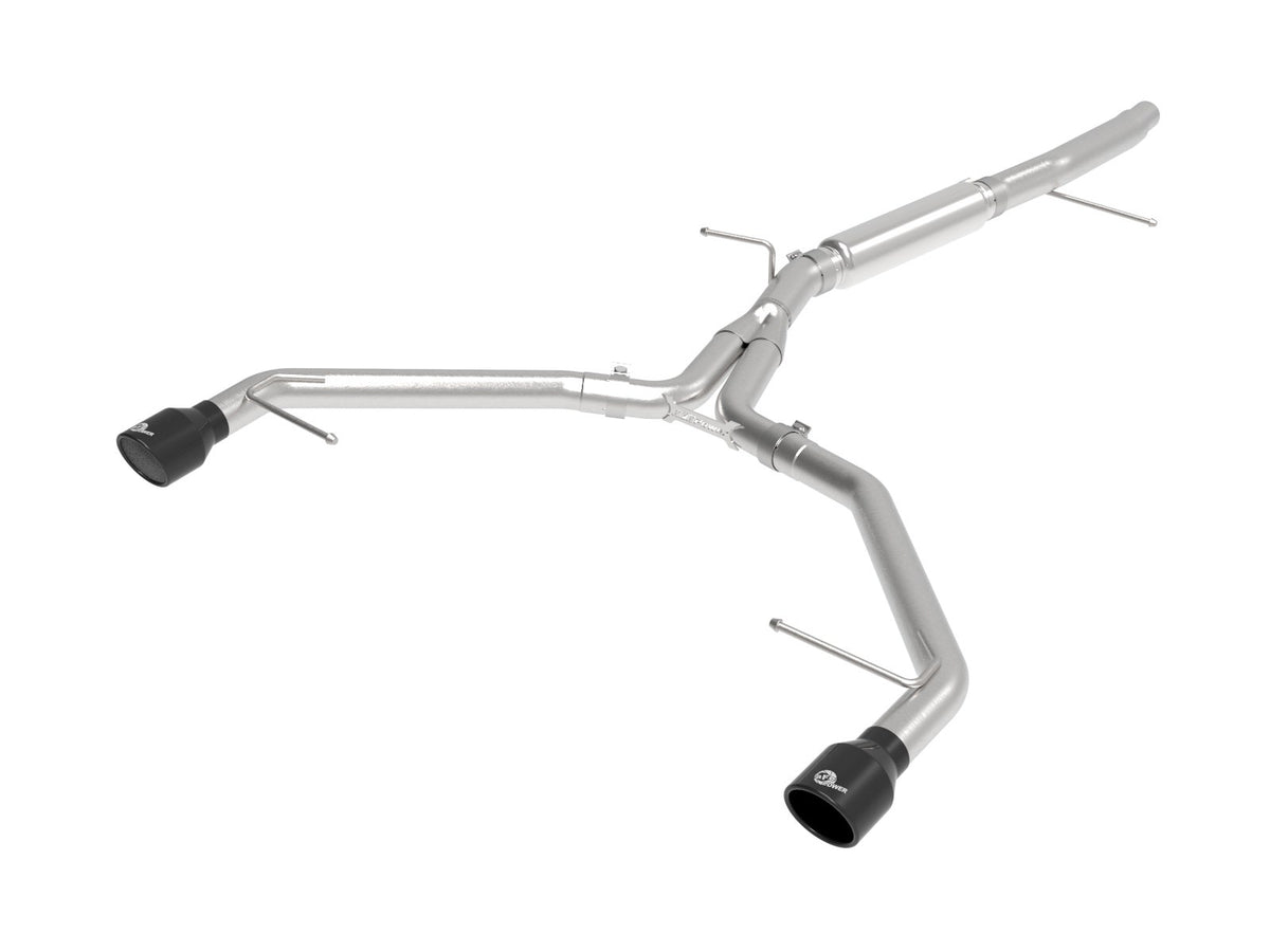 aFe Power MACH Force-Xp 3 IN to 2-1/2 IN 304 Stainless Steel Axle-Back Exhaust System — Audi A4 (B9) 17-19 L4-2.0L(t) — 49-36419-B