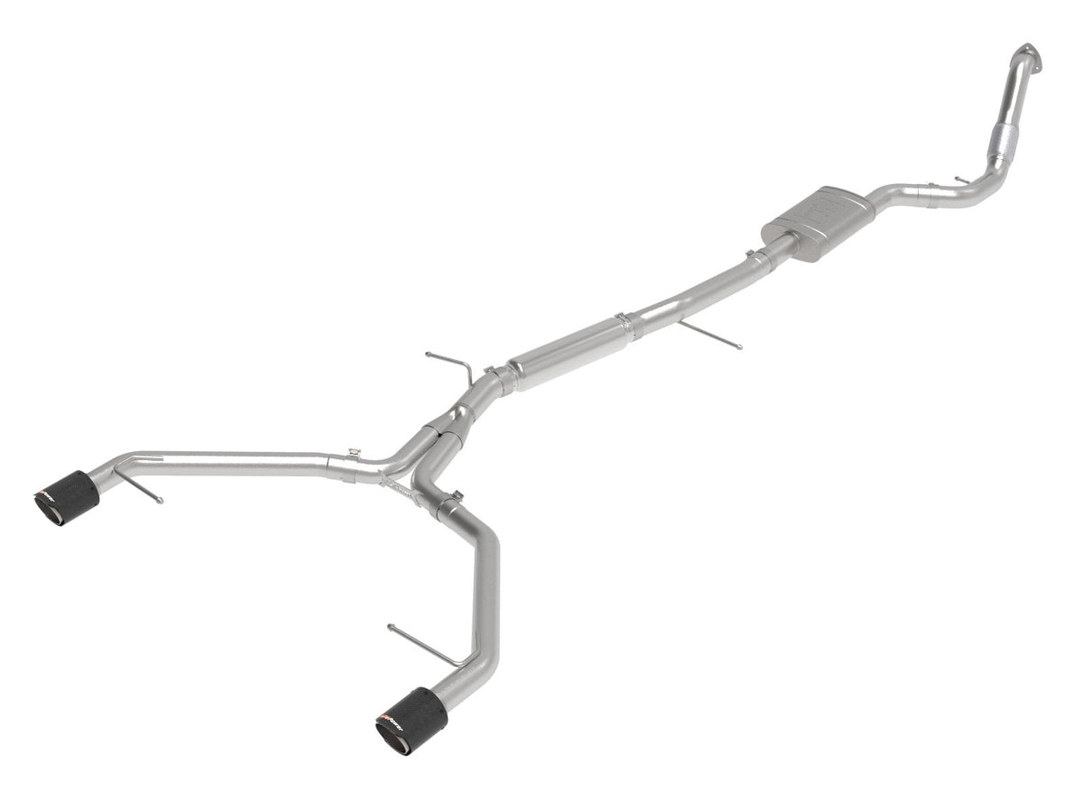 aFe Power MACH Force-Xp 3 IN to 2-1/2 IN 304 Stainless Steel Cat-Back Exhaust System — Audi A4 (B9) 17-19 L4-2.0L(t) — 49-36420-C