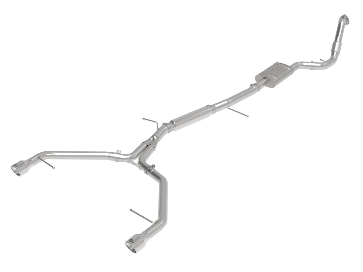 aFe Power MACH Force-Xp 3 IN to 2-1/2 IN 304 Stainless Steel Cat-Back Exhaust System — Audi A4 (B9) 17-19 L4-2.0L(t) — 49-36420-P