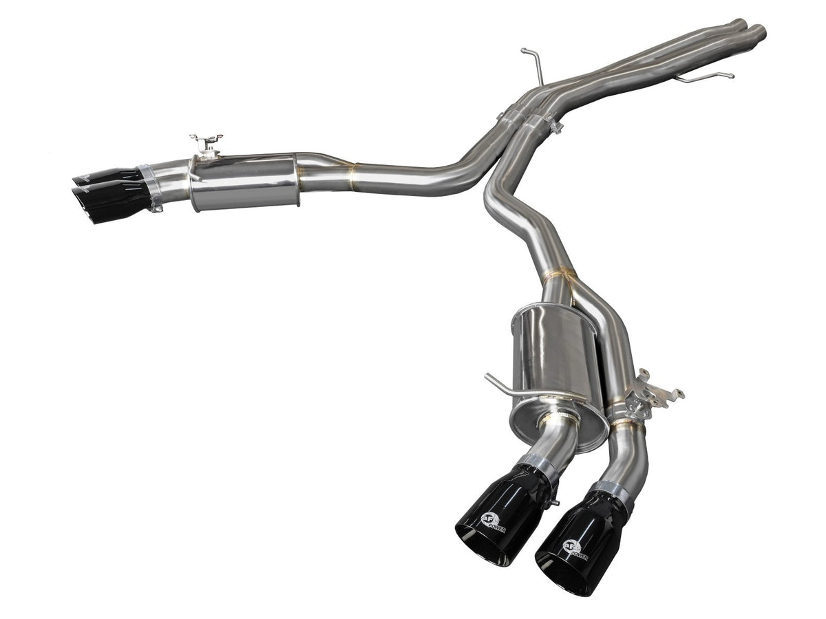 aFe Power MACH Force-Xp 3 IN to 2-1/2 IN 304 Stainless Steel Axle-Back Exhaust System — Audi RS5 Coupe 18-20 V6-2.9L (tt) — 49-36427-B