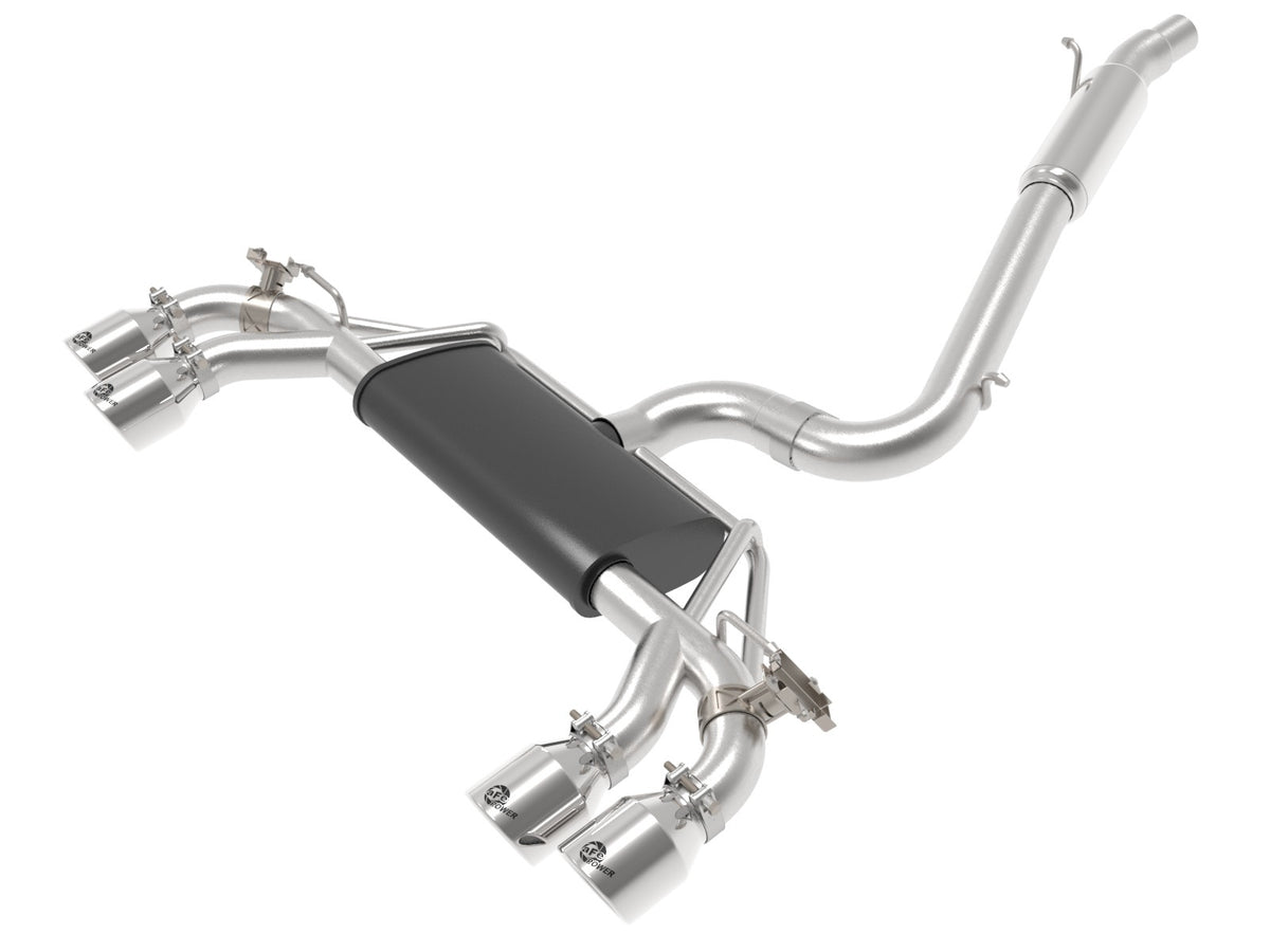 aFe Power MACH Force-Xp 3 IN to 2-1/2 IN 304 Stainless Steel Cat-Back Exhaust System — Volkswagen Golf R 15-19 L4-2.0L (t) — 49-36430-P