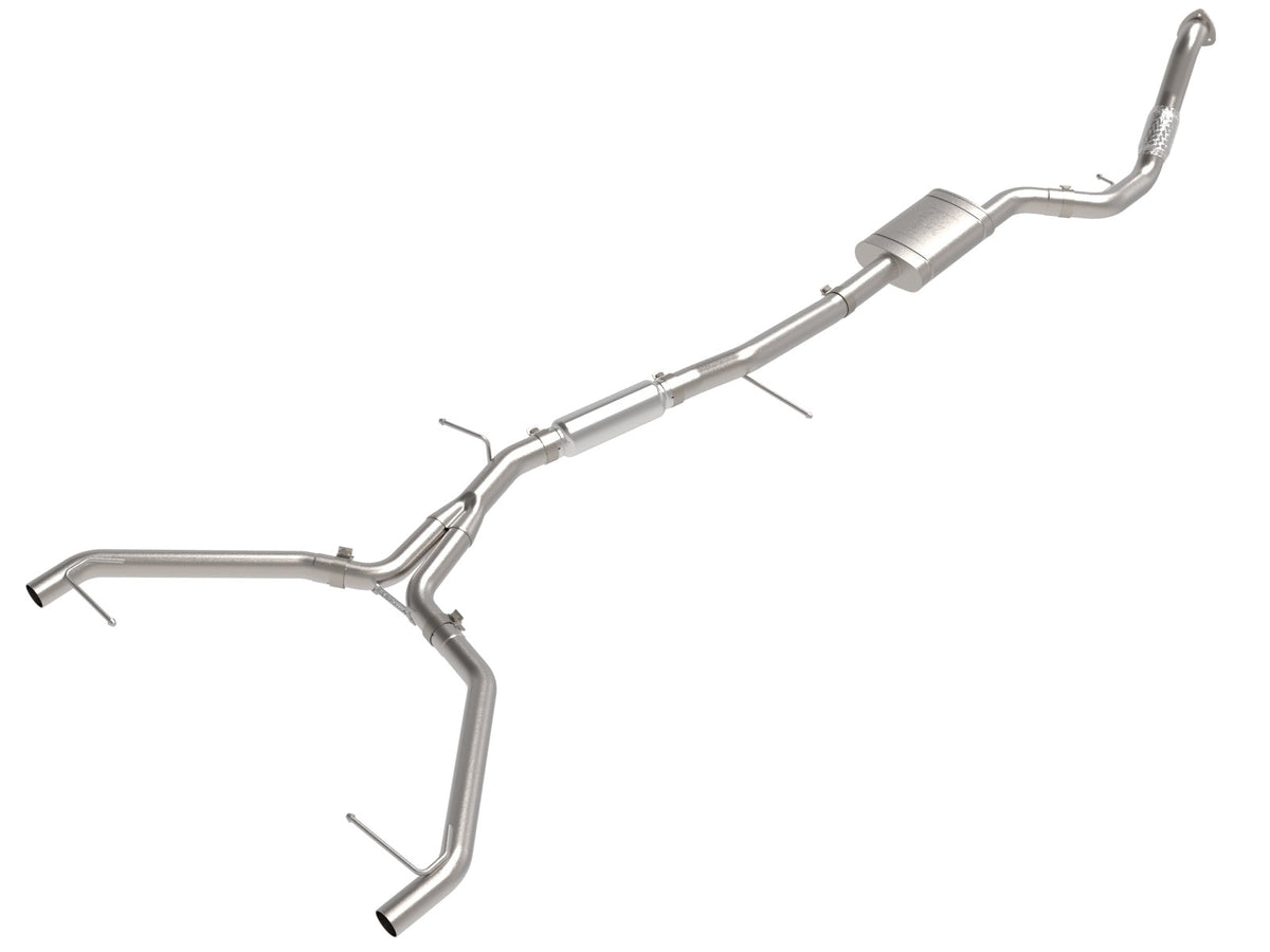 aFe Power MACH Force-Xp 3 IN to 2-1/2 IN 304 Stainless Steel Cat-Back Exhaust System — Audi A4 (B9.5) 20-25 L4-2.0L (t) — 49-36446