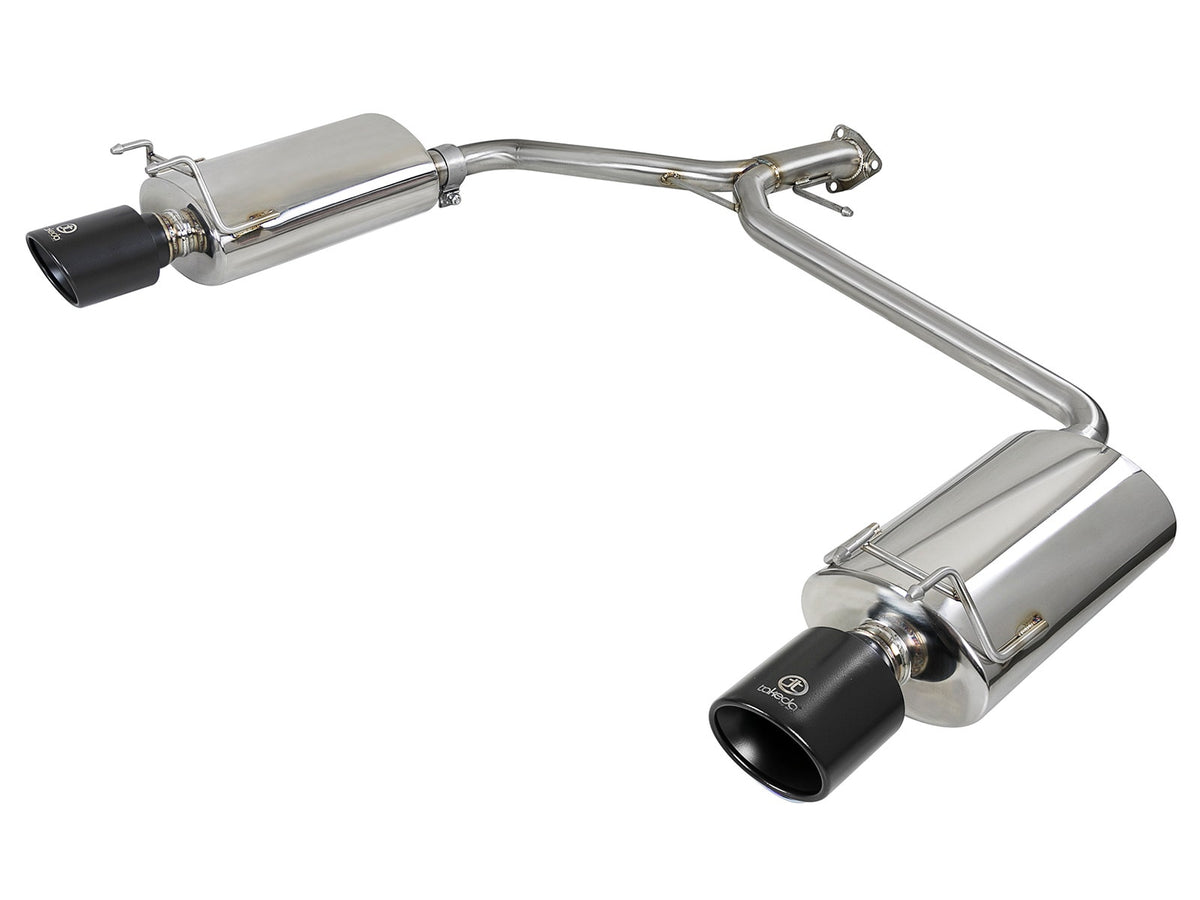 aFe Power Takeda 2-1/4 IN to 1-3/4 IN 304 Stainless Steel Axle-Back Exhaust System — Honda Accord Sport Sedan 13-17 L4-2.4L — 49-36604-B