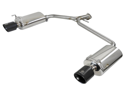 aFe Power Takeda 2-1/4 IN to 1-3/4 IN 304 Stainless Steel Axle-Back Exhaust System — Honda Accord Sport Sedan 13-17 L4-2.4L — 49-36604-B