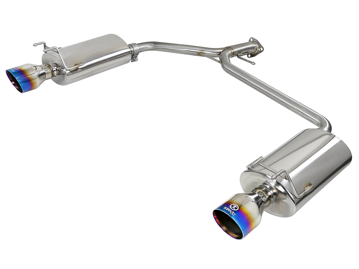 aFe Power Takeda 2-1/4 IN to 1-3/4 IN 304 Stainless Steel Axle-Back Exhaust System — Honda Accord Sport Sedan 13-17 L4-2.4L — 49-36604-L