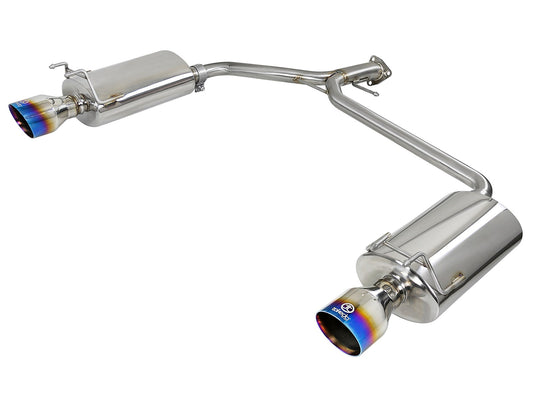 aFe Power Takeda 2-1/4 IN to 1-3/4 IN 304 Stainless Steel Axle-Back Exhaust System — Honda Accord Sport Sedan 13-17 L4-2.4L — 49-36604-L