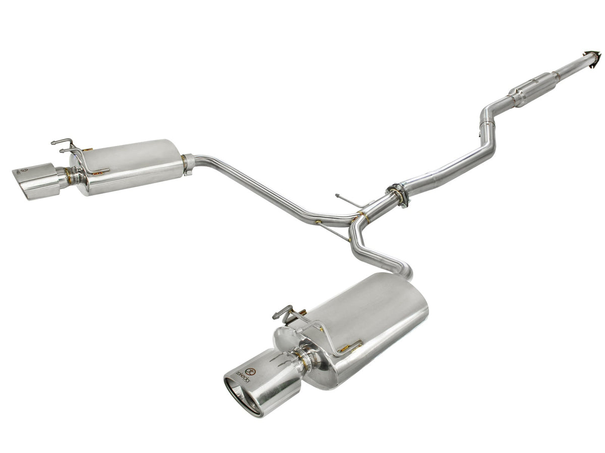 aFe Power Takeda 2-1/2 IN to 1-3/4 IN 304 Stainless Steel Cat-Back Exhaust System — Honda Accord Coupe EX-L 13-16 V6-3.5L — 49-36609