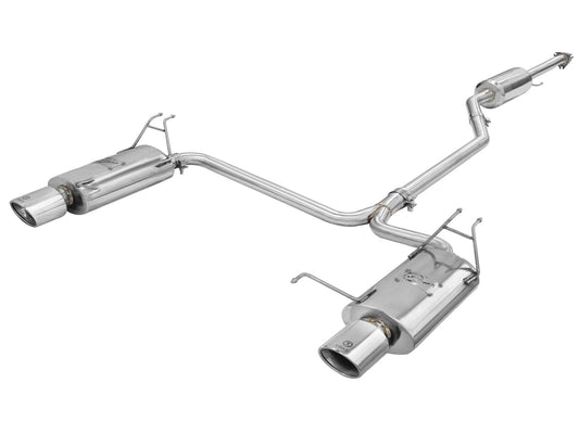 aFe Power Takeda 2-1/4 IN to 2 IN 304 Stainless Steel Cat-Back Exhaust System — Honda Accord 08-12 V6-3.5L — 49-36612