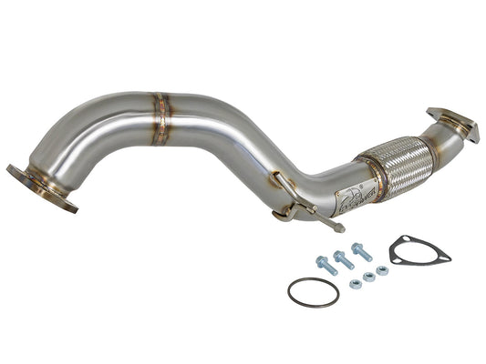 aFe Power Twisted Steel 3 IN Rear Down-Pipe/Mid-Pipe — Honda Civic Type R 17-21 L4-2.0L (t) — 49-36617