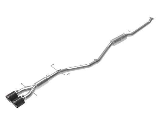 aFe Power Takeda 2-1/2 IN 304 Stainless Steel Cat-Back Exhaust System — Honda Civic Si Sedan 17-20 L4-1.5L (t) — 49-36619-C