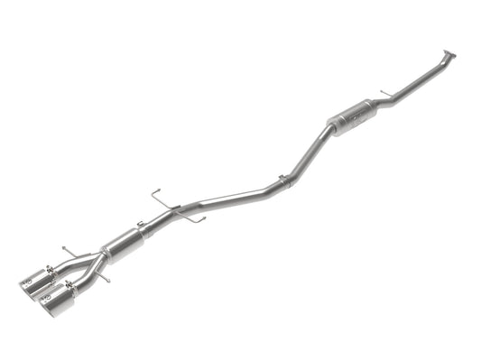 aFe Power Takeda 2-1/2 IN 304 Stainless Steel Cat-Back Exhaust System — Honda Civic Si Sedan 17-20 L4-1.5L (t) — 49-36619-P