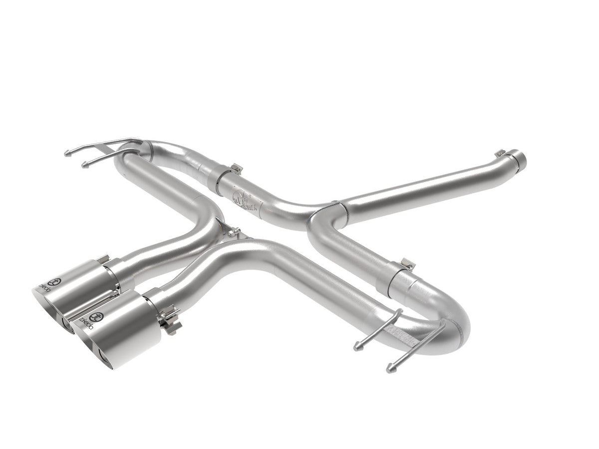 aFe Power Takeda 2-1/2 IN 304 Stainless Steel Axle-Back Exhaust System — Honda Civic Sport 17-21 L4-1.5L (t) — 49-36625-P