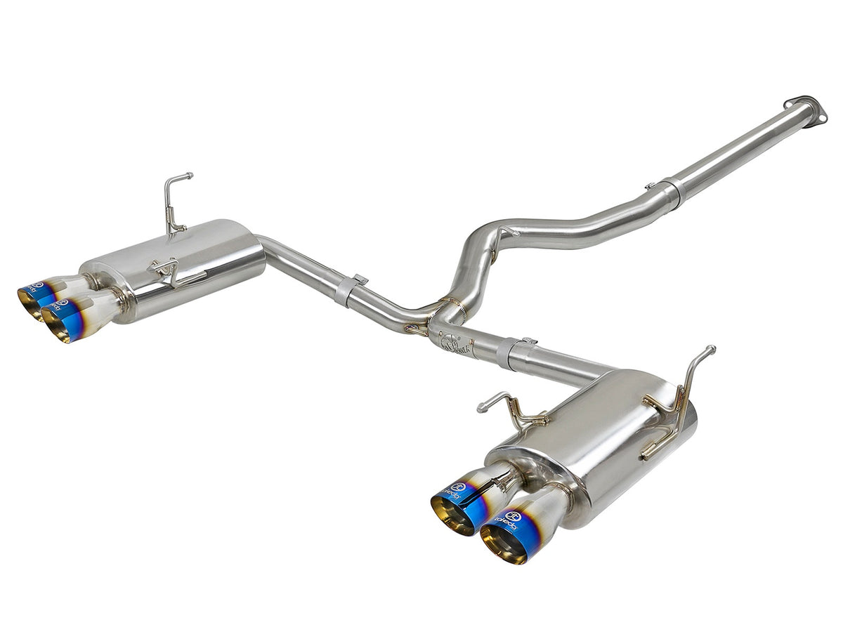 aFe Power Takeda 3 IN to 2-1/4 IN 304 Stainless Steel Cat-Back Exhaust System — Subaru WRX/STi 15-21 H4-2.0/2.5L (t) — 49-36801-L