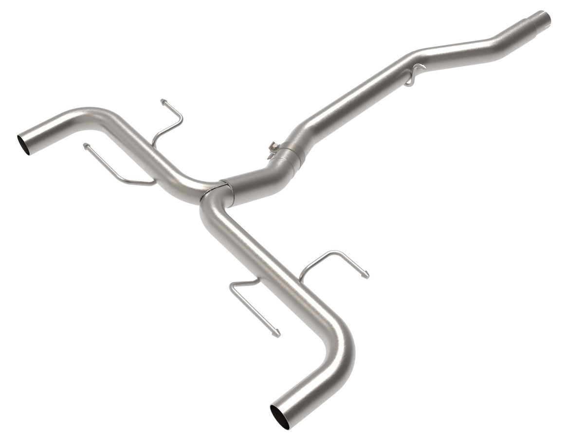 aFe Power MACH Force-Xp 3 IN to 2-1/2 IN 304 Stainless Steel Axle-Back Exhaust System — Alfa Romeo Giulia 17-26 L4-2.0L (t) — 49-36902