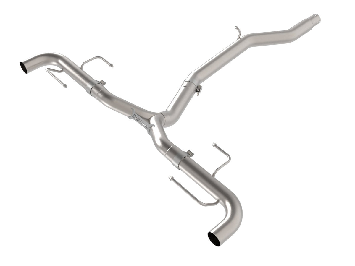 aFe Power MACH Force-Xp 3 IN to 2-1/2 IN 304 Stainless Steel Axle-Back Exhaust System — Alfa Romeo Stelvio 17-26 L4-2.0L (t) — 49-36906