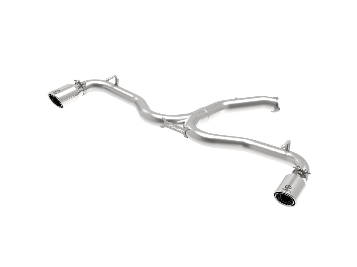 aFe Power Takeda 3 IN to 2-1/2 IN 304 Stainless Steel Axle-Back Exhaust — Hyundai Elantra GT 18-20 L4-1.6L (t) — 49-37002-1P