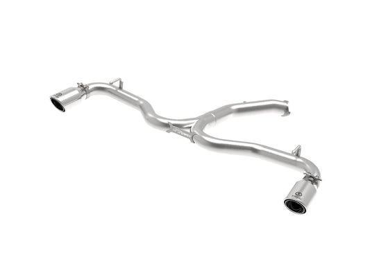 aFe Power Takeda 3 IN to 2-1/2 IN 304 Stainless Steel Axle-Back Exhaust — Hyundai Elantra GT 18-20 L4-1.6L (t) — 49-37002-1P