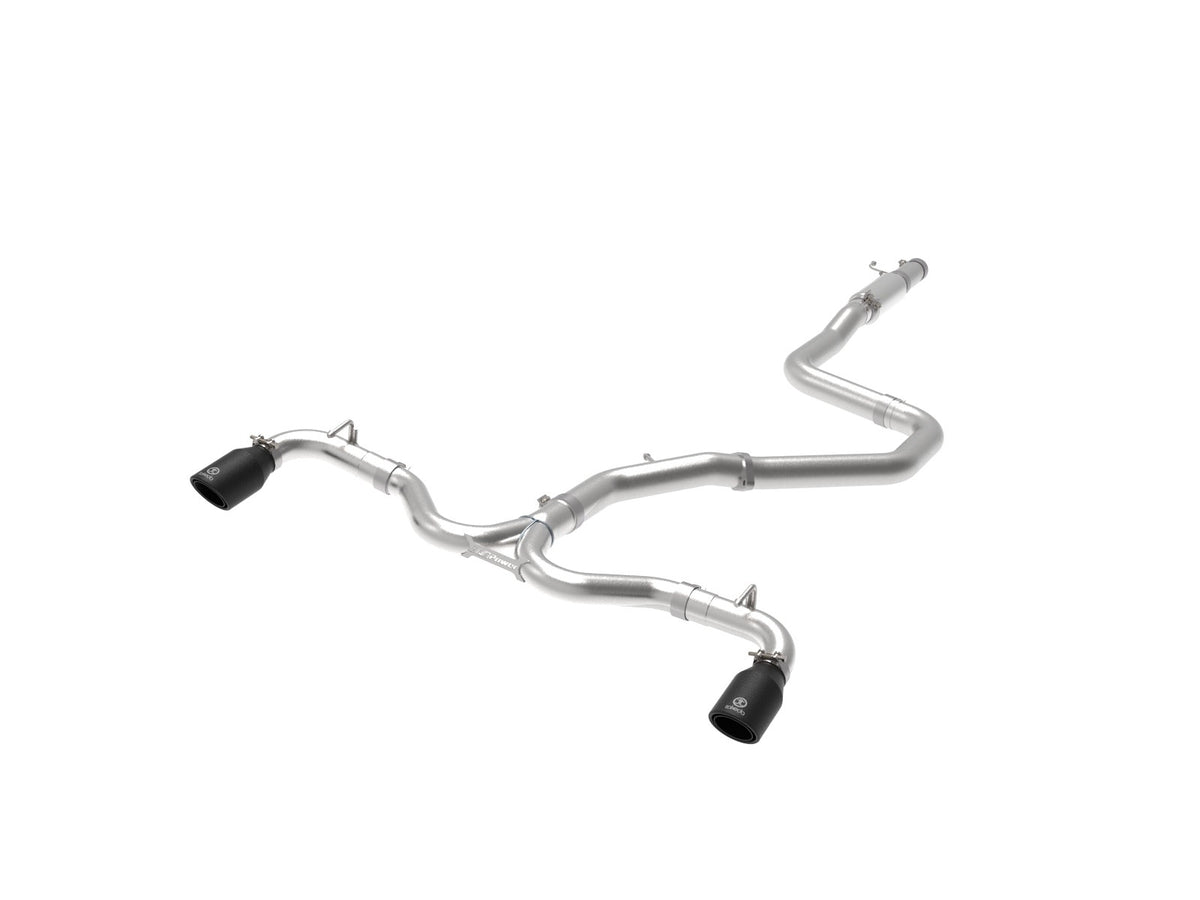 aFe Power Takeda 3 IN to 2-1/2 IN 304 Stainless Steel Cat-Back Exhaust — Hyundai Elantra GT 18-20 L4-1.6L (t) — 49-37003-1B