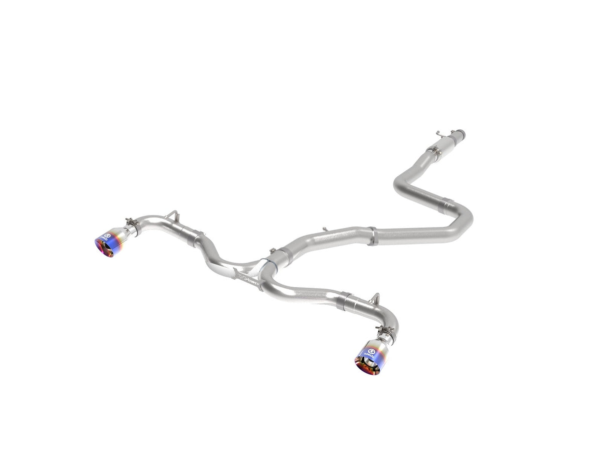 aFe Power Takeda 3 IN to 2-1/2 IN 304 Stainless Steel Cat-Back Exhaust — Hyundai Elantra GT 18-20 L4-1.6L (t) — 49-37003-1L