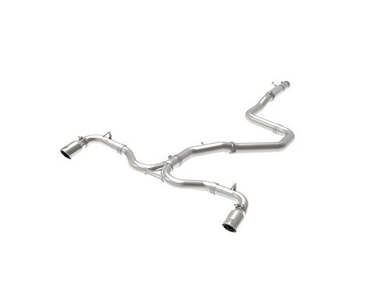aFe Power Takeda 3 IN to 2-1/2 IN 304 Stainless Steel Cat-Back Exhaust — Hyundai Elantra GT 18-20 L4-1.6L (t) — 49-37003-1P