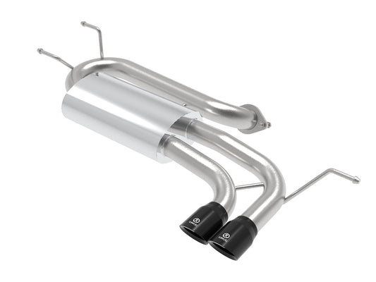 aFe Power Takeda 2-1/2 IN to 2-1/4 IN 304 Stainless Steel Axle-Back Exhaust w/ Black Tip — Mazda MX-5 Miata (ND) 16-26 L4-2.0L — 49-37004-B