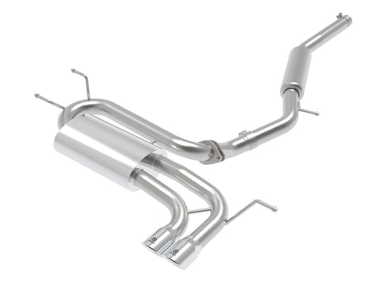 aFe Power Takeda 2-1/2 IN to 2-1/4 IN 304 Stainless Steel Cat-Back Exhaust w/ Polished Tip — Mazda MX-5 Miata (ND) 16-26 L4-2.0L — 49-37005-P