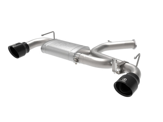 aFe Power Takeda 3 IN 304 Stainless Steel Axle-Back Exhaust System w/ Black Tip — Hyundai Veloster N 19-20 L4-2.0L (t) — 49-37007-B