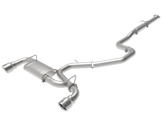 aFe Power Takeda-ST 3 IN 304 Stainless Steel Cat-Back Exhaust System — Hyundai Veloster N 19-20 L4-2.0L (t) — 49-37010-P