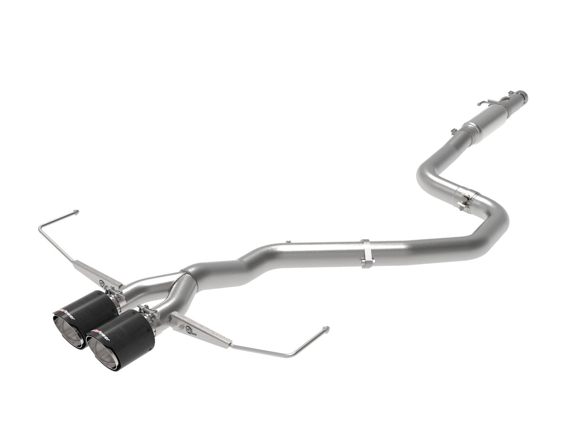 aFe Power Takeda 3 IN to 2-1/2 IN 304 Stainless Steel Cat-Back Exhaust System — Hyundai Veloster 19-21 L4-1.6L (t) — 49-37011-C