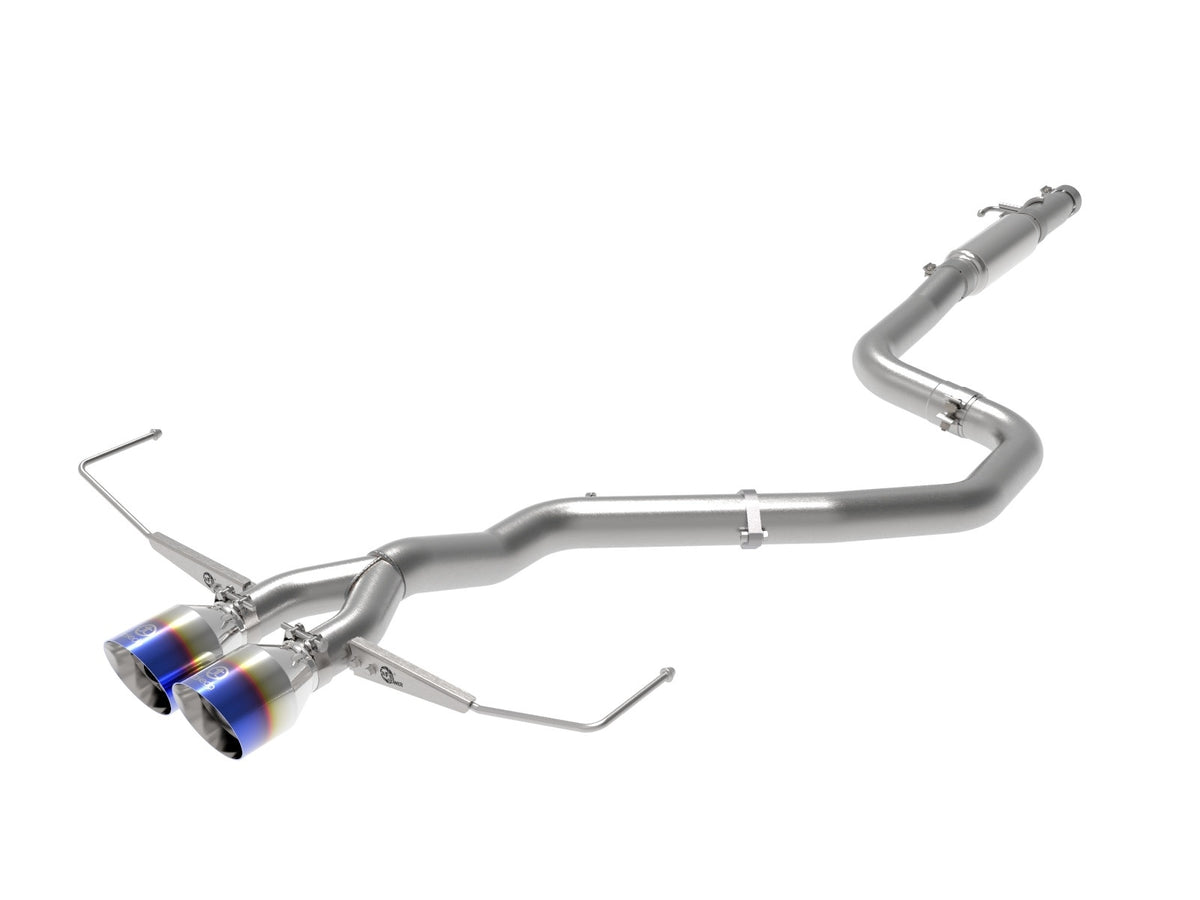 aFe Power Takeda 3 IN to 2-1/2 IN 304 Stainless Steel Cat-Back Exhaust System — Hyundai Veloster 19-21 L4-1.6L (t) — 49-37011-L
