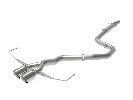aFe Power Takeda 3 IN to 2-1/2 IN 304 Stainless Steel Cat-Back Exhaust System — Hyundai Veloster 19-21 L4-1.6L (t) — 49-37011-P