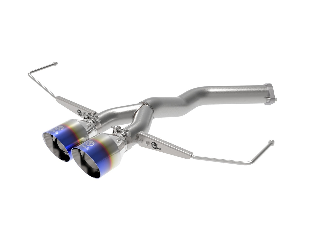 aFe Power Takeda 3 IN to 2-1/2 IN 304 Stainless Steel Axle-Back Exhaust System — Hyundai Veloster 19-21 L4-1.6L (t) — 49-37012-L