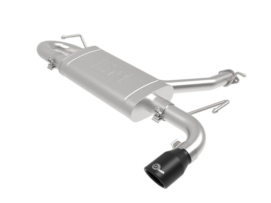 aFe Power Takeda 2-1/2 IN 304 Stainless Steel Axle-Back Exhaust System w/ Black Tip — Hyundai Kona 18-23 L4-1.6L (t) — 49-37017-B