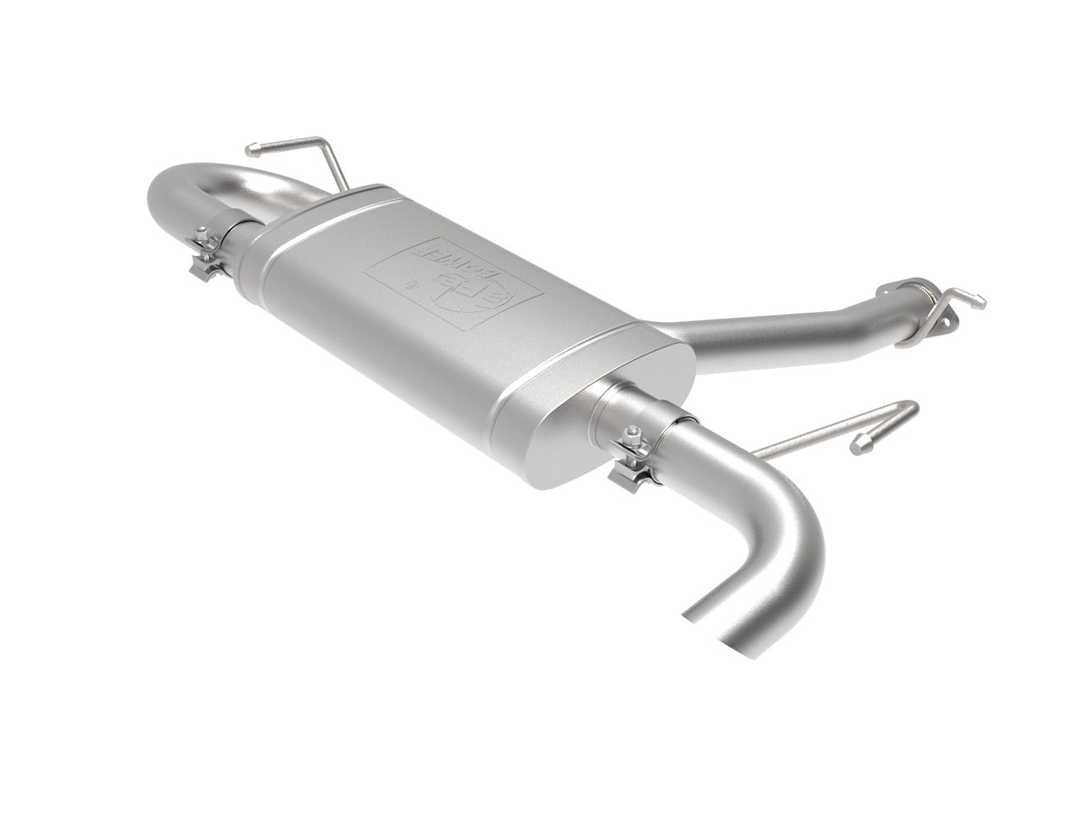 aFe Power Takeda 2-1/2 IN 304 Stainless Steel Axle-Back Exhaust w/ Muffler — Hyundai Kona 18-23 L4-1.6L (t) — 49-37017