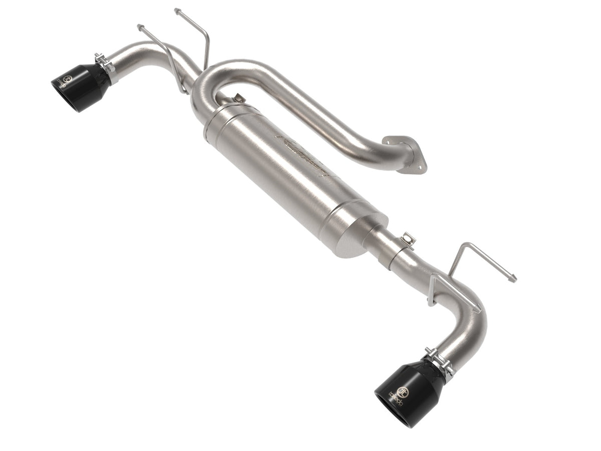 aFe Power Takeda 2-1/2 IN 304 Stainless Steel Axle-Back Exhaust System w/ Black Tip — Mazda 3 Hatchback 19-26 L4-2.5L/2.5L (t) — 49-37023-B