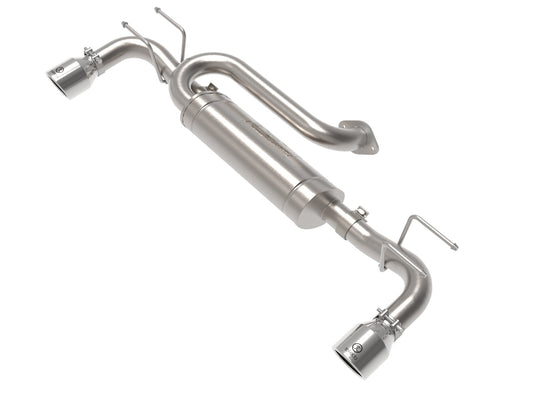 aFe Power Takeda 2-1/2 IN 304 Stainless Steel Axle-Back Exhaust System w/ Polished Tip — Mazda 3 Hatchback 19-26 L4-2.5L/2.5L (t) — 49-37023-P