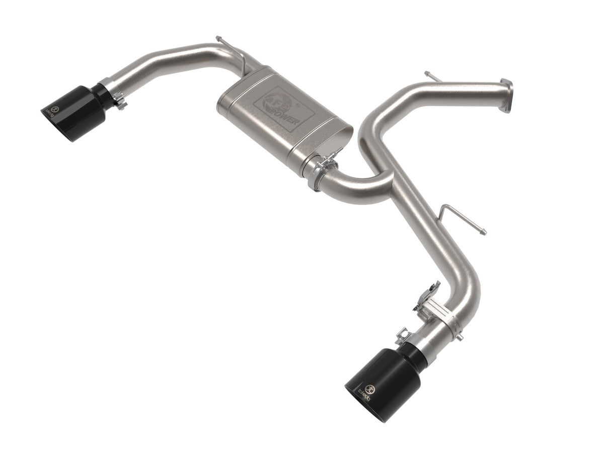 aFe Power Takeda 3 IN 304 Stainless Steel Axle-Back Exhaust System w/ Black Tip — Hyundai Elantra N 22-26 L4-2.0L (t) — 49-37027-B