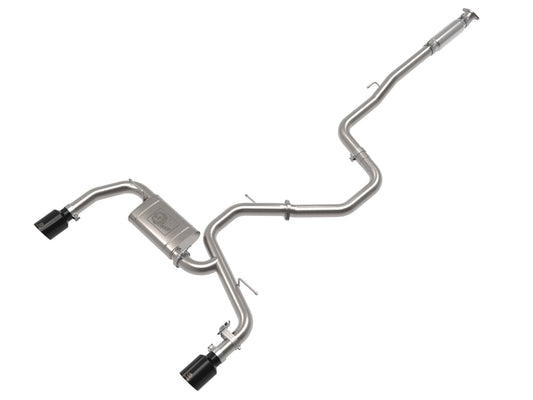 aFe Power Takeda 3 IN 304 Stainless Steel Cat-Back Exhaust System w/ Black Tip — Hyundai Elantra N 22-26 L4-2.0L (t) — 49-37028-B