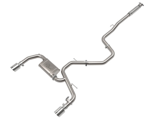 aFe Power Takeda 3 IN 304 Stainless Steel Cat-Back Exhaust System w/ Polished Tip — Hyundai Elantra N 22-26 L4-2.0L (t) — 49-37028-P