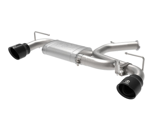 aFe Power Takeda 3 IN 304 Stainless Steel Axle-Back Exhaust System w/ Black Tip — Hyundai Veloster N 21-22 L4-2.0L (t) — 49-37029-B