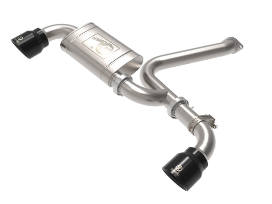 aFe Power Takeda 3 IN 304 Stainless Steel Axle-Back Exhaust System w/ Black Tip — Hyundai Kona N 22-23 L4-2.0L (t) — 49-37032-B