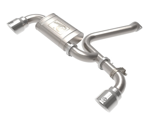 aFe Power Takeda 3 IN 304 Stainless Steel Axle-Back Exhaust System w/ Polished Tip — Hyundai Kona N 22-23 L4-2.0L (t) — 49-37032-P