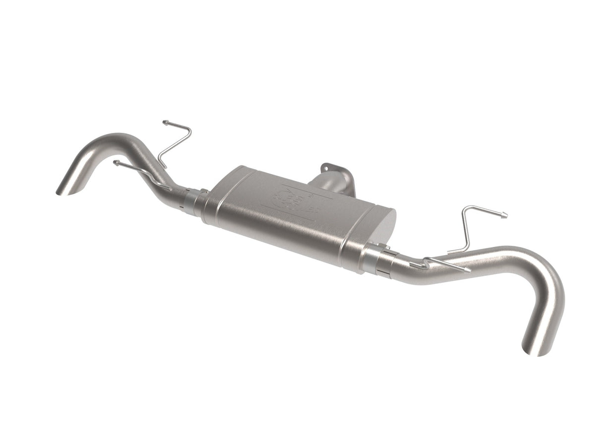 aFe Power Takeda 3 IN to 2-1/2 IN 304 Stainless Steel Axle-Back Hi-Tuck Exhaust System — Mazda CX-90 24-26 L4/L6 — 49-37035